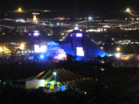 The Festival Survival Guide - Glastonbury Festival Pyramid Stage at night