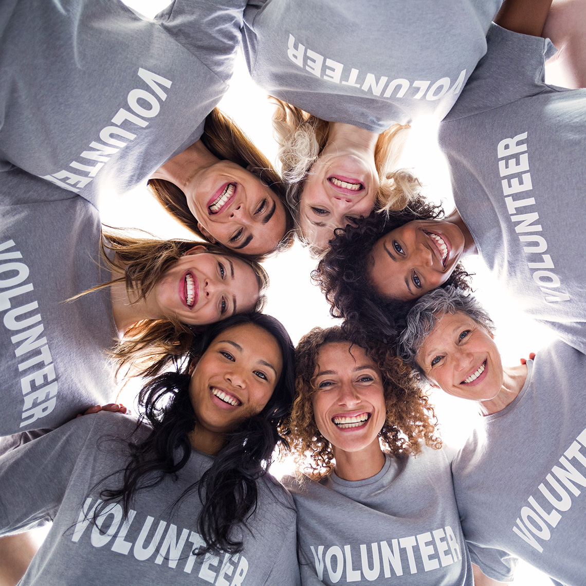 Volunteer App PAAM App Volunteers in Circle Forming a Huddle 1140PxSq72Dpi Pg3-Img1 v22-01